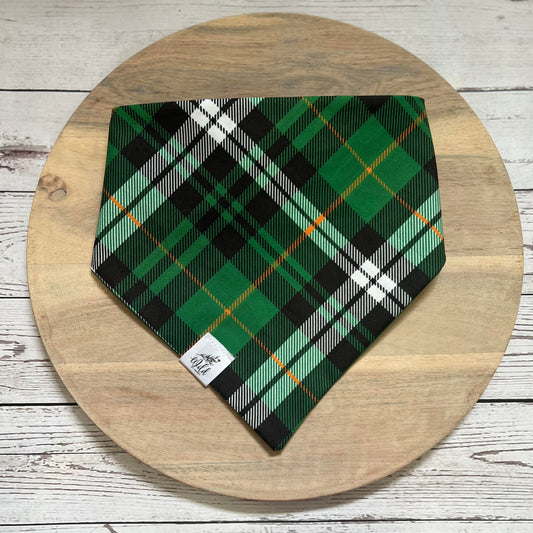 “Tartan of the Emerald Isle” Pet Bandana