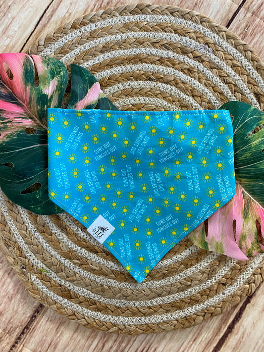 "Tongues & Sunshine" Pet Bandana