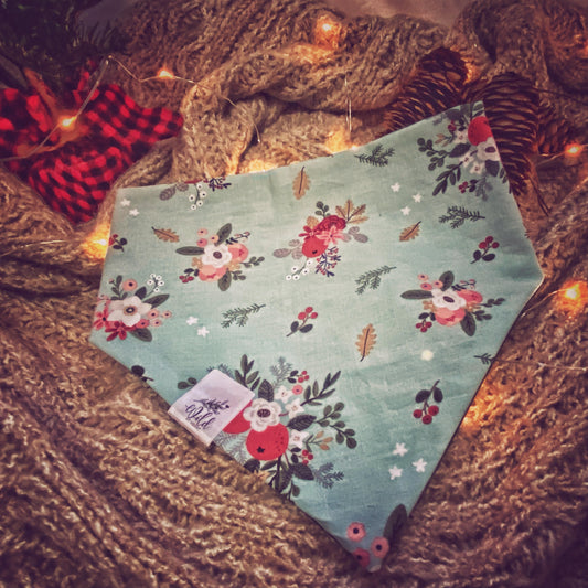 “Winter Blossom” Pet Bandana