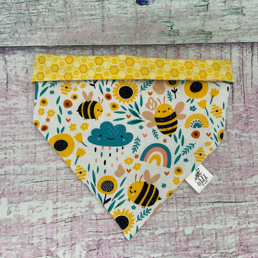 "Honeybee Haven ” Reversible Pet Bandana