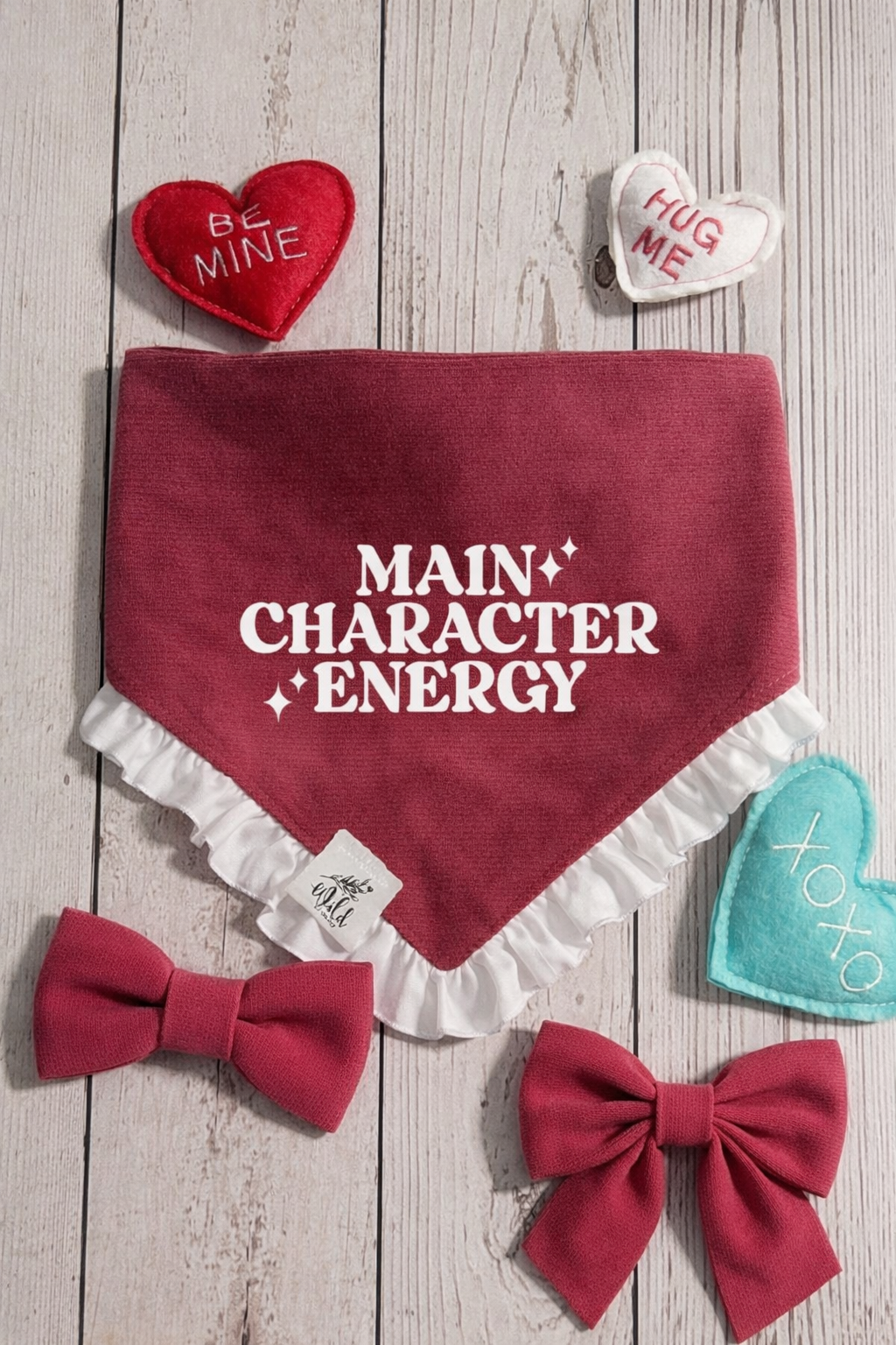 "Main Character In Pink" Bundle (Bandana & Bow)