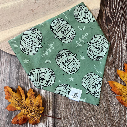 “Moonlit Pumpkins” Pet Bandana