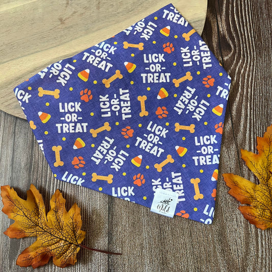 “Lick or Treat” Pet Bandana