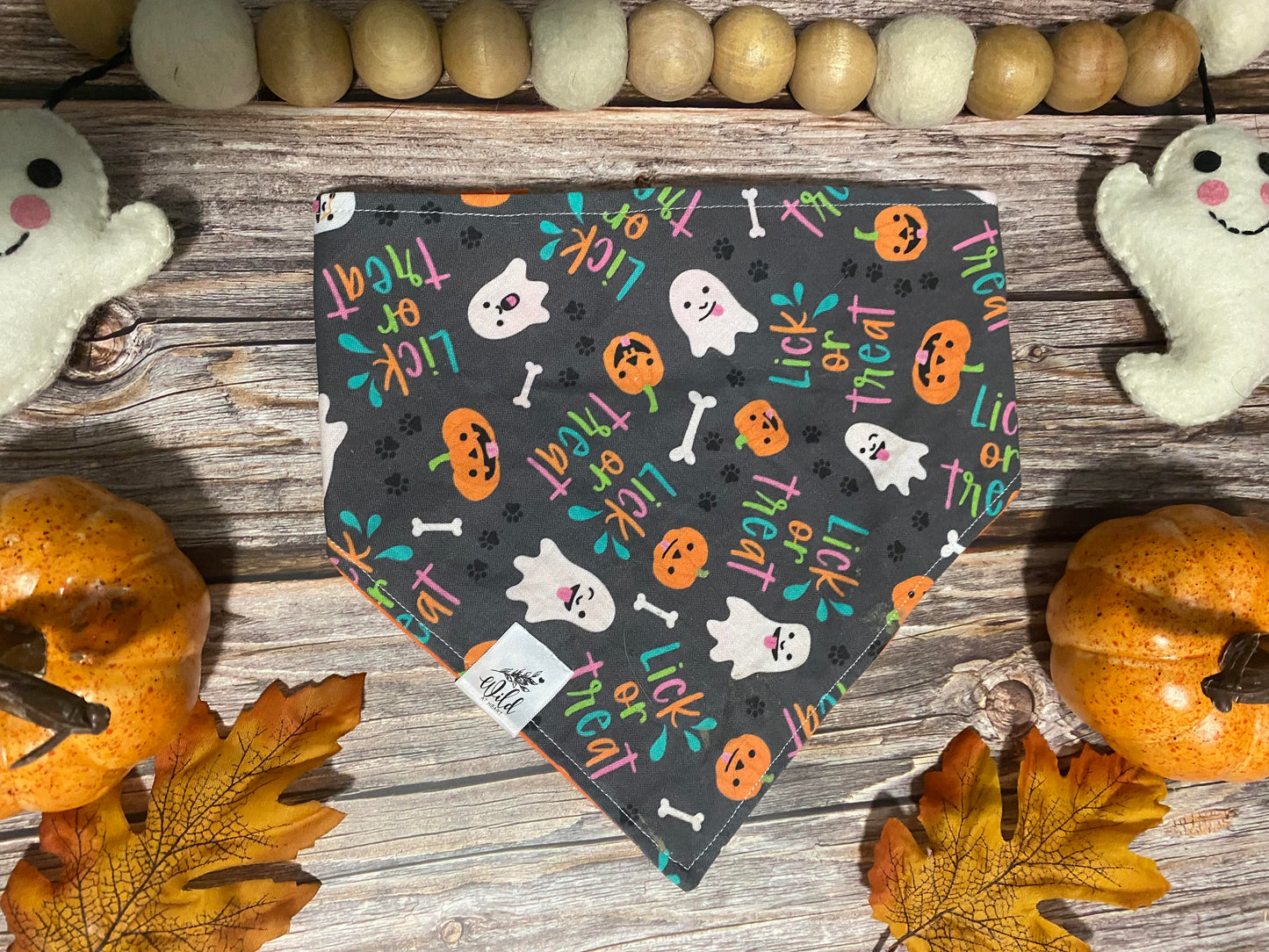 "Lick or Treat Delight" Pet Bandana