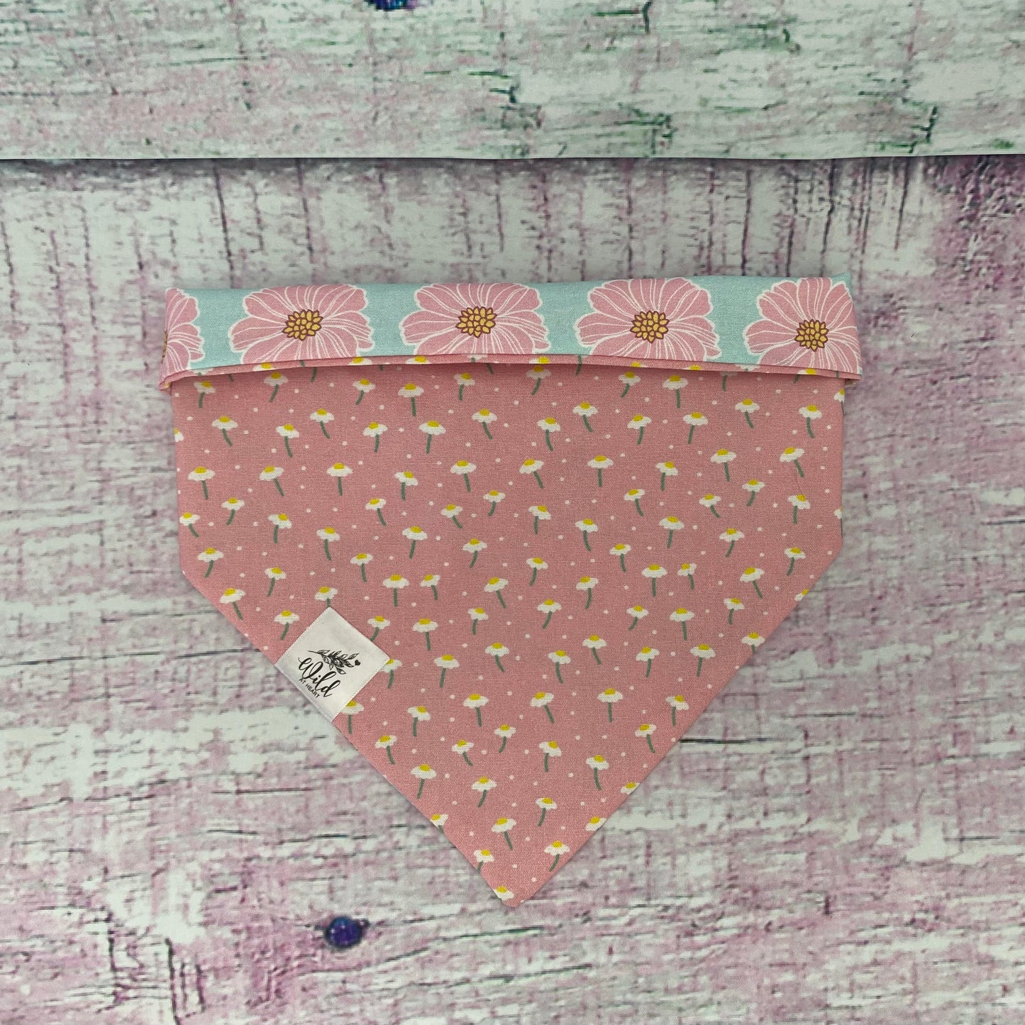 "Daisy Delight” Reversible Pet Bandana