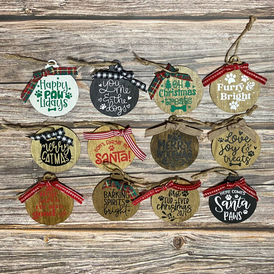 Paws & Cheer Ornaments