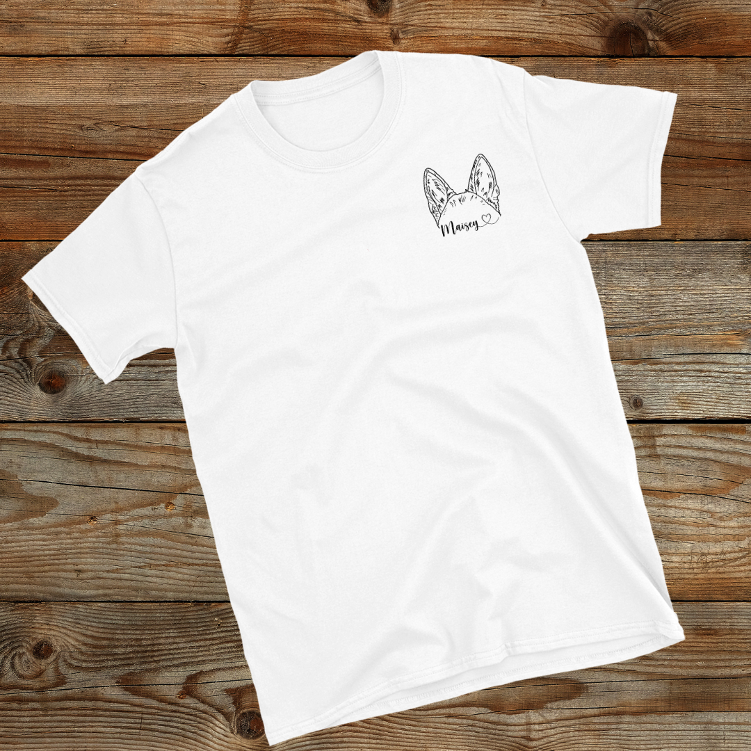 Custom Dog Ears Outline Shirt