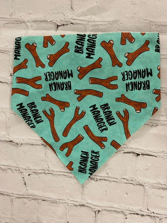 "Branch Manager" Pet Bandana