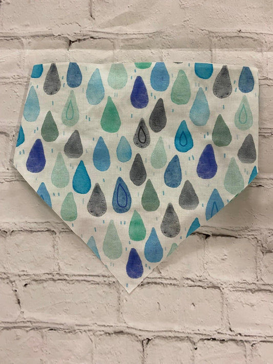 "Rainy Day Blues" Pet Bandana